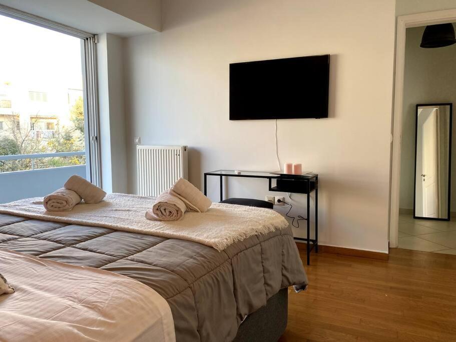 Spacious And Sunkissed 3Br & 2 Bathrooms Apartment Athen Eksteriør billede